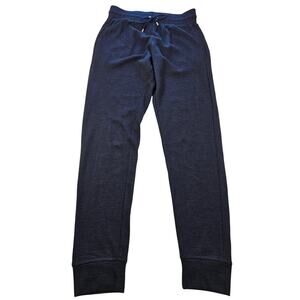 Sandro S M (?) Elastic stretch waist high rise joggers navy comfort lounge pants
